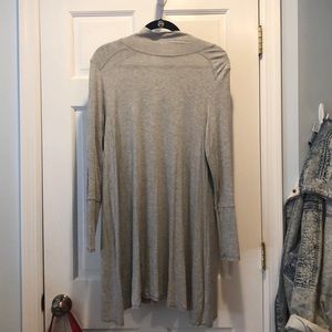 long sleeve, high neck swing dress